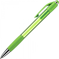 Ручка шариковая автоматическая Attache Happy синяя, 0.5мм, зеленый корпус